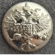 Пуговица чинов Русской Императорской армии, "белый прибор",  диаметр 22 мм